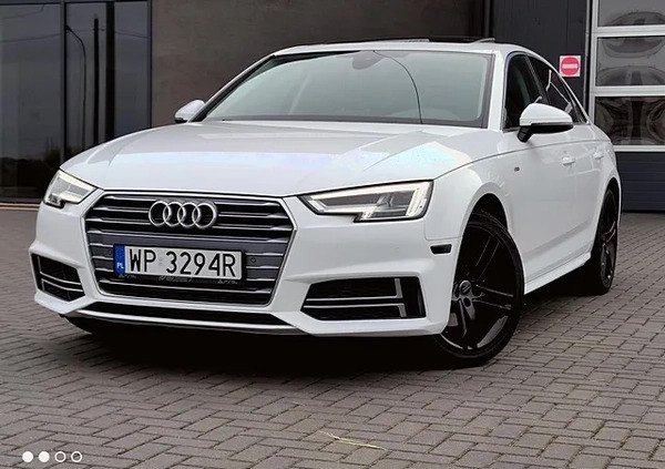 Audi A4 cena 89800 przebieg: 57000, rok produkcji 2018 z Płock małe 704